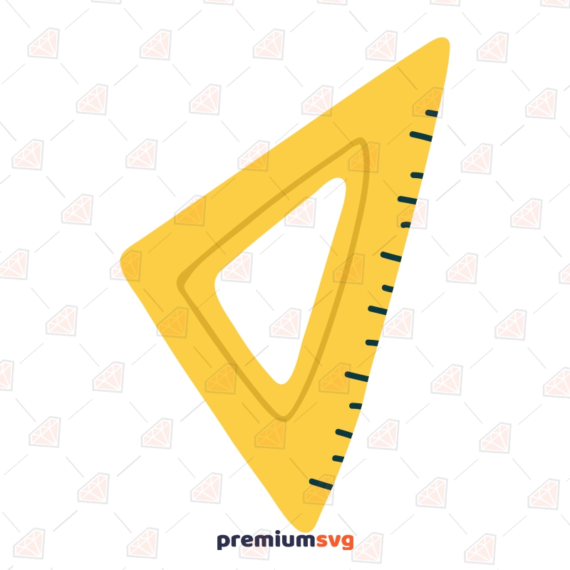 Hand Drawn Triangle Measure SVG, School Elements SVG Cut File School SVG Svg