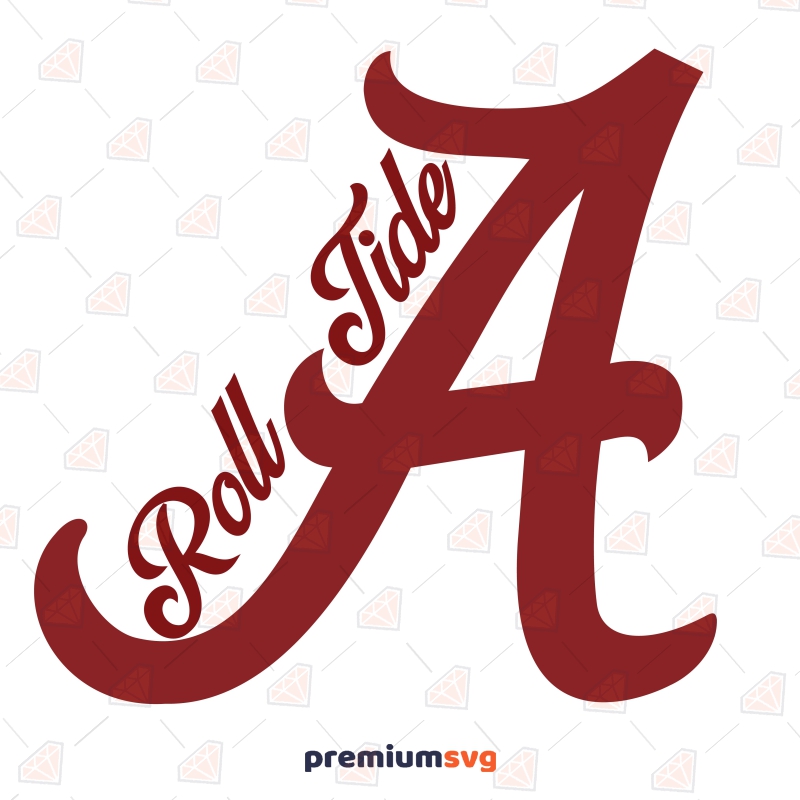 Roll Tide Alabama Logo SVG File, Instant Download Football SVG Svg