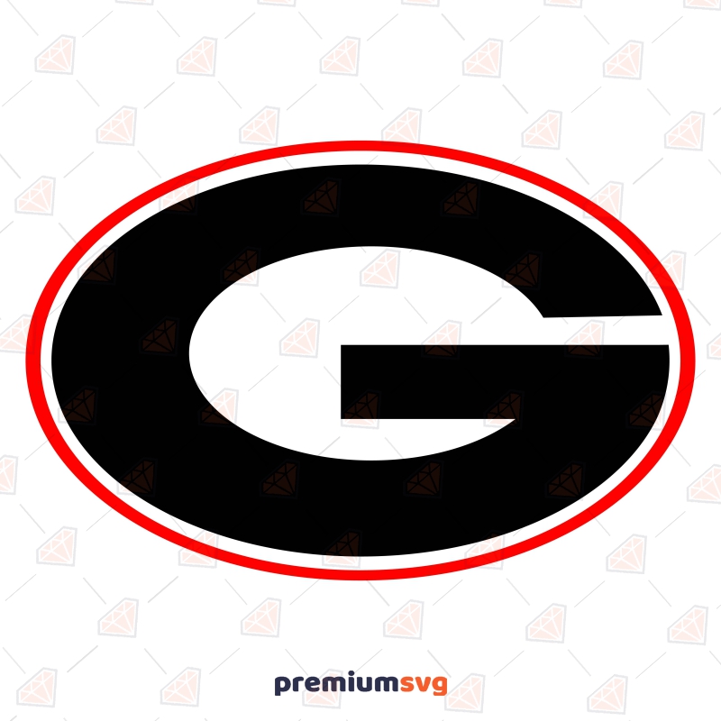 Georgia Bulldogs Logo SVG File, Instant Download Football SVG Svg