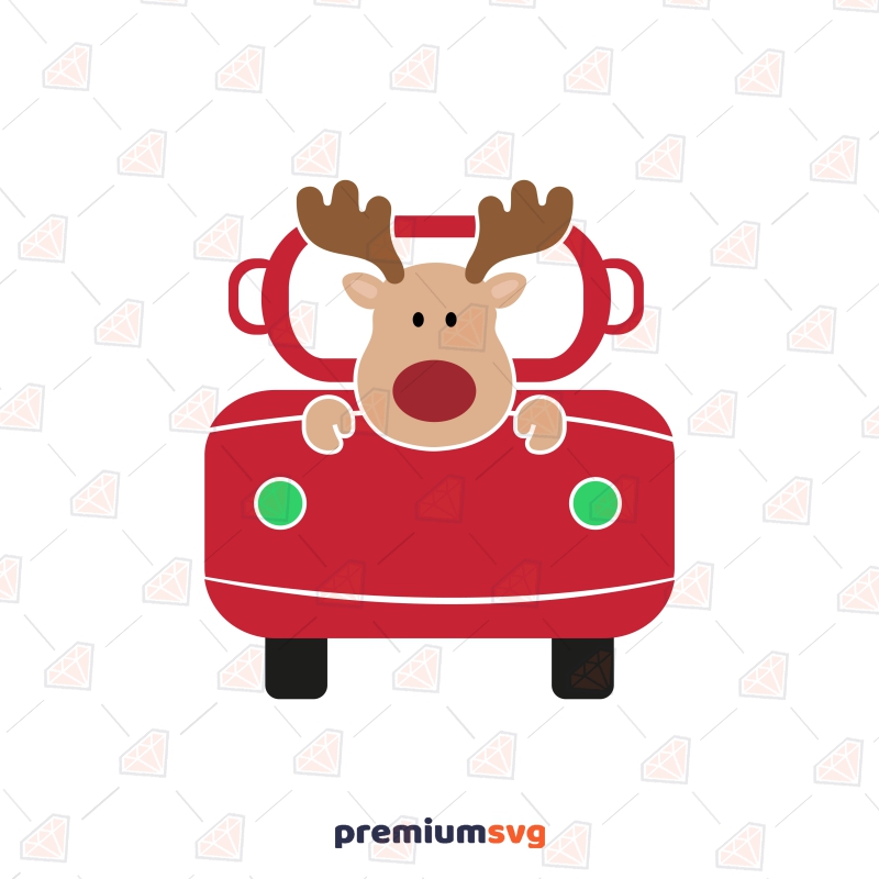 Christmas Truck with Reindeer SVG, Vintage Christmas Truck SVG Christmas Svg