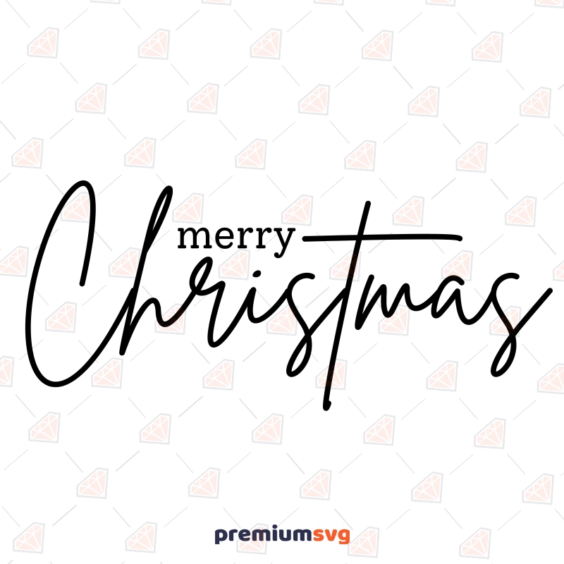 Merry Christmas Design with Cross SVG Christmas SVG Svg