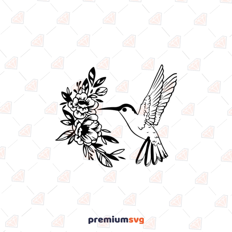 Hummingbird SVG File for Cricut & Silhouette Bird SVG Svg