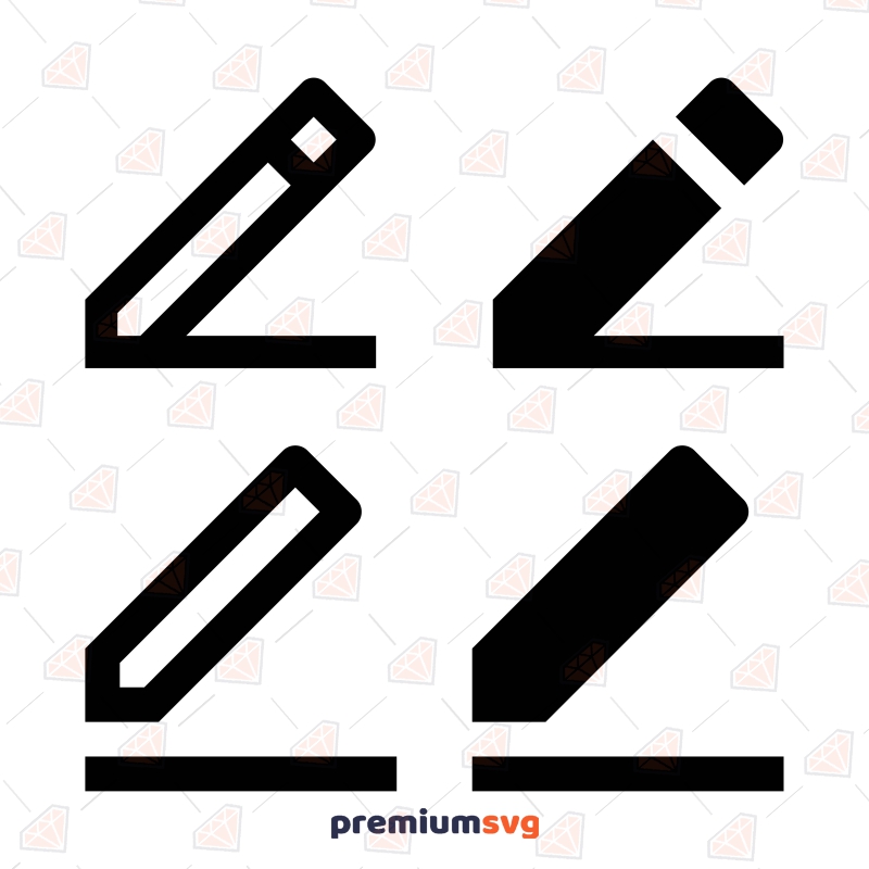 Edit Pencils Icon SVG Bundle Icon SVG Svg