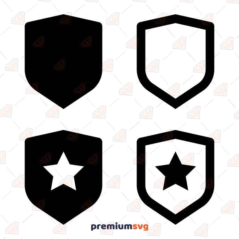 Shield Bundle SVG Clipart & Cut Files Icon SVG Svg