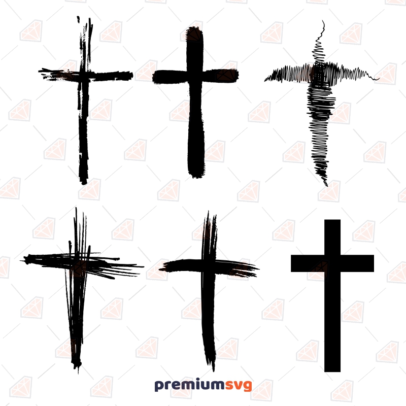 Cross SVG Image Bundle, Distressed Cross SVG Christian SVG Svg