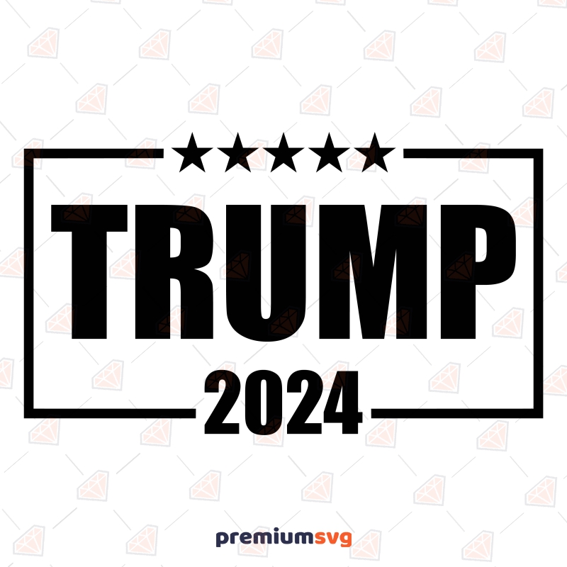 Trump 2024 SVG, USA Trump 2024 Instant Download PremiumSVG