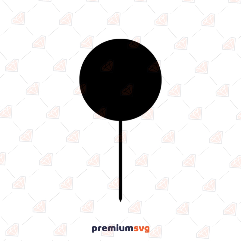 Simple Circle Topper SVG, Instant Download Cake Topper SVG Svg