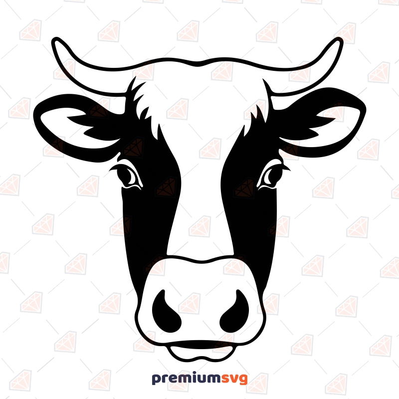 Hand-Drawn Cow SVG Cut & Clipart File Wild & Jungle Animals SVG Svg