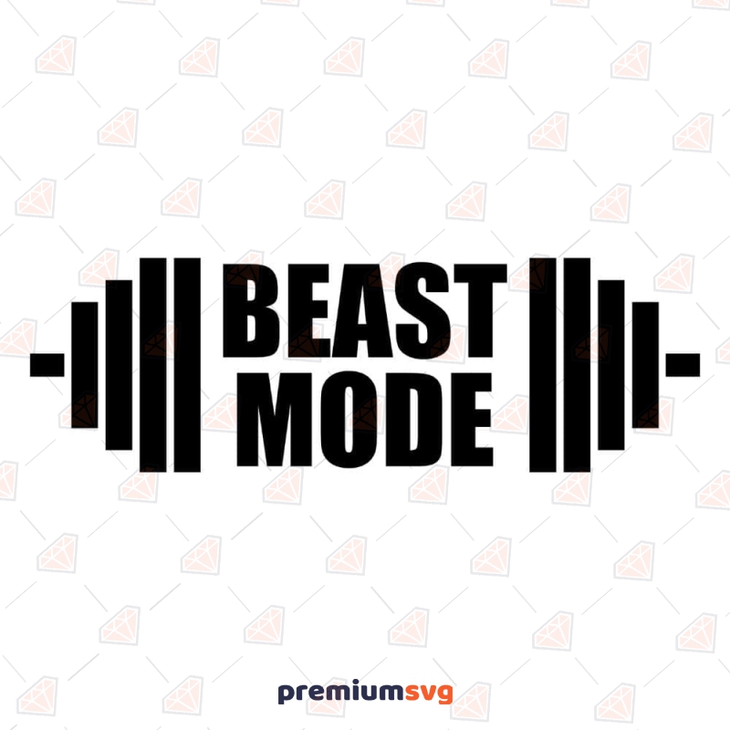 Beast Mode SVG Cut and Clipart Files Fitness SVG Svg