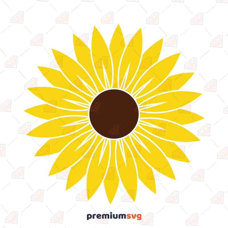Sunflower SVG Cut & Clipart File, Cricut File Sunflower SVG Svg