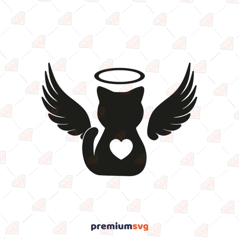 Pet Cat Memorial SVG, Pet Loss Vector Files | PremiumSVG