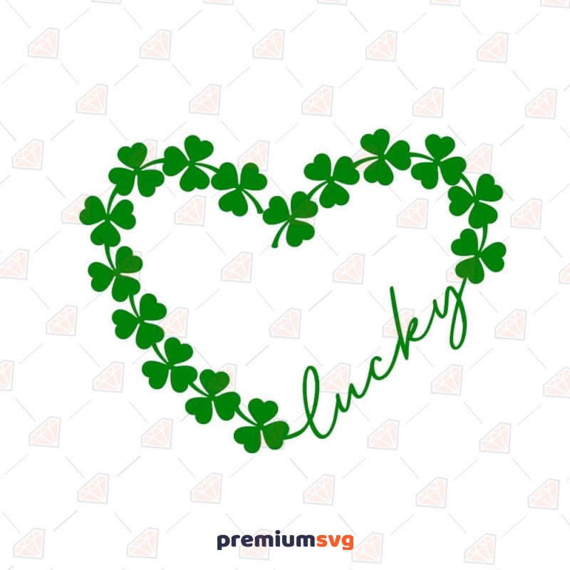 Patrick Shirt Svg Shamrock Heart Svg For Cricut Lucky Svg Happy Patrick