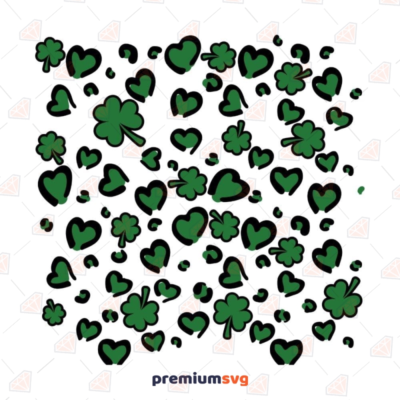 Louis Vuitton St Patricks Day Pattern SVG