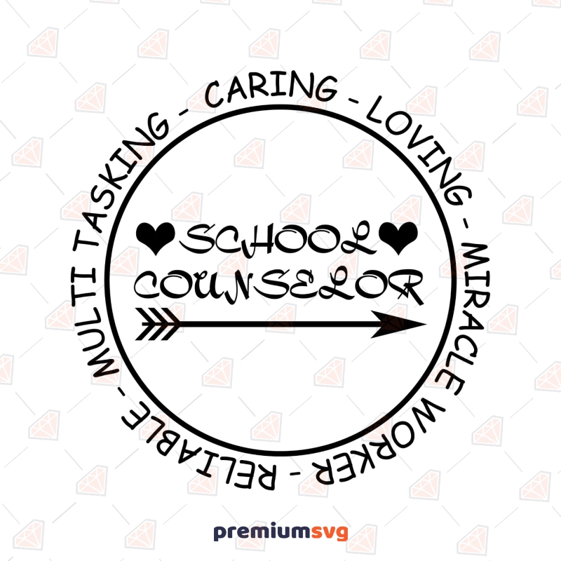 School Counselor SVG Cut File for Cricut School SVG Svg