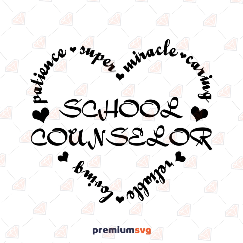 School Counselor SVG Cut File, Quotes SVG School SVG Svg