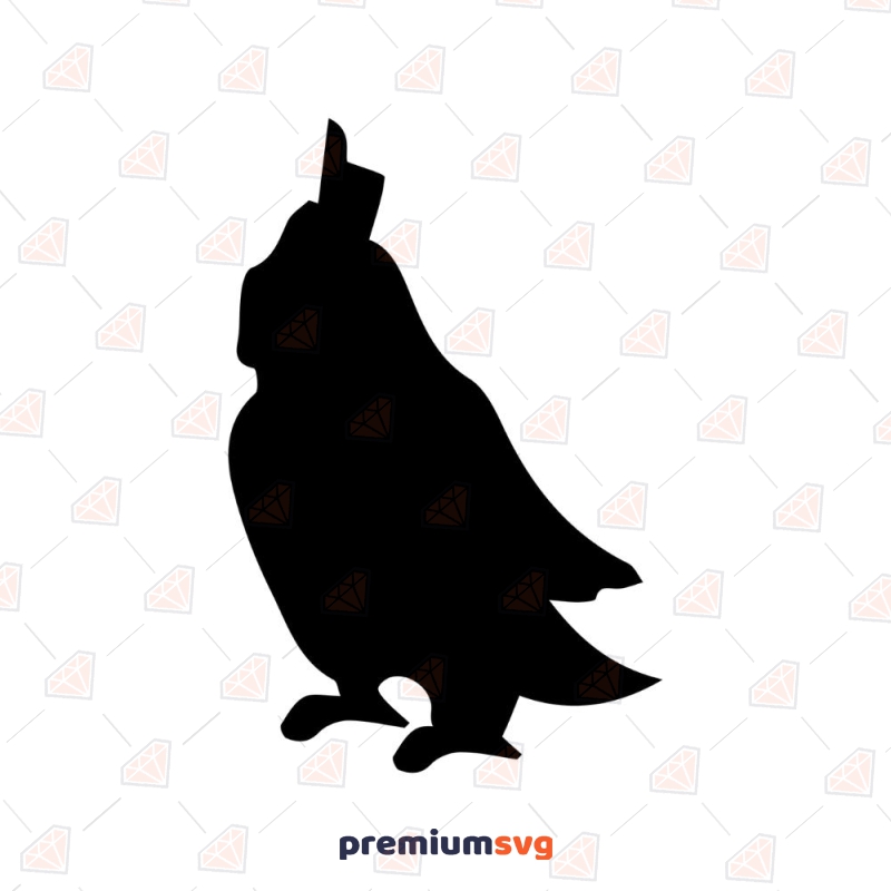 Basic Parrot Silhouette SVG Cut File, Parrot Instant Download Bird SVG Svg