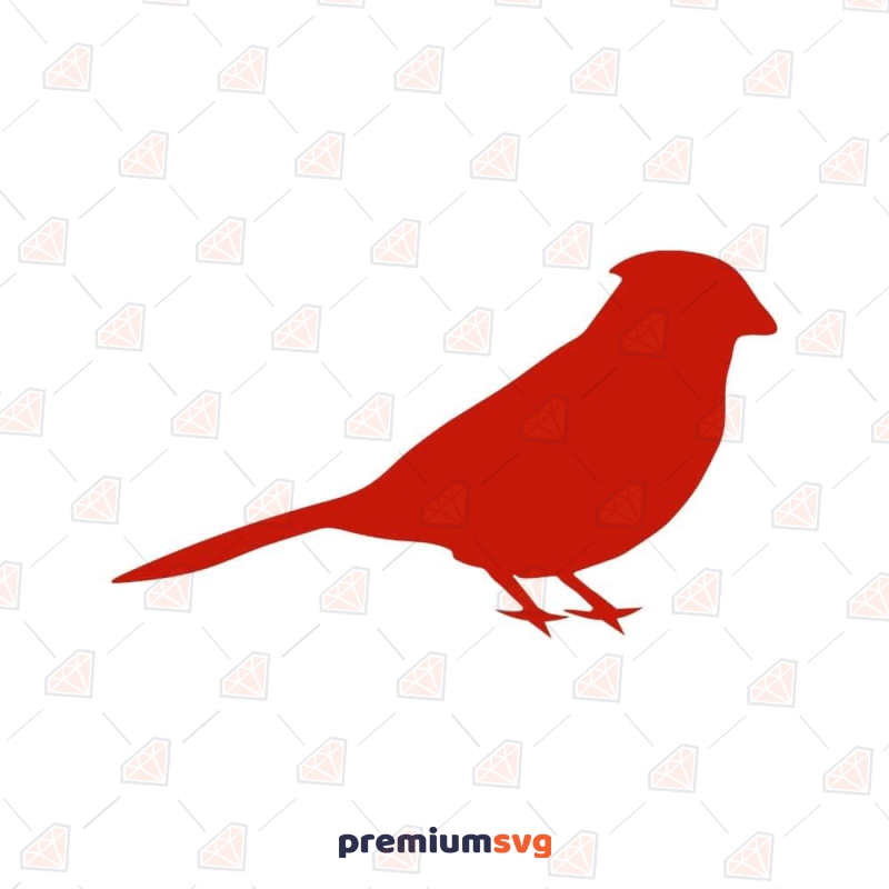 Red Cardinal SVG, Red Cardinal Vector Clipart File Bird SVG Svg