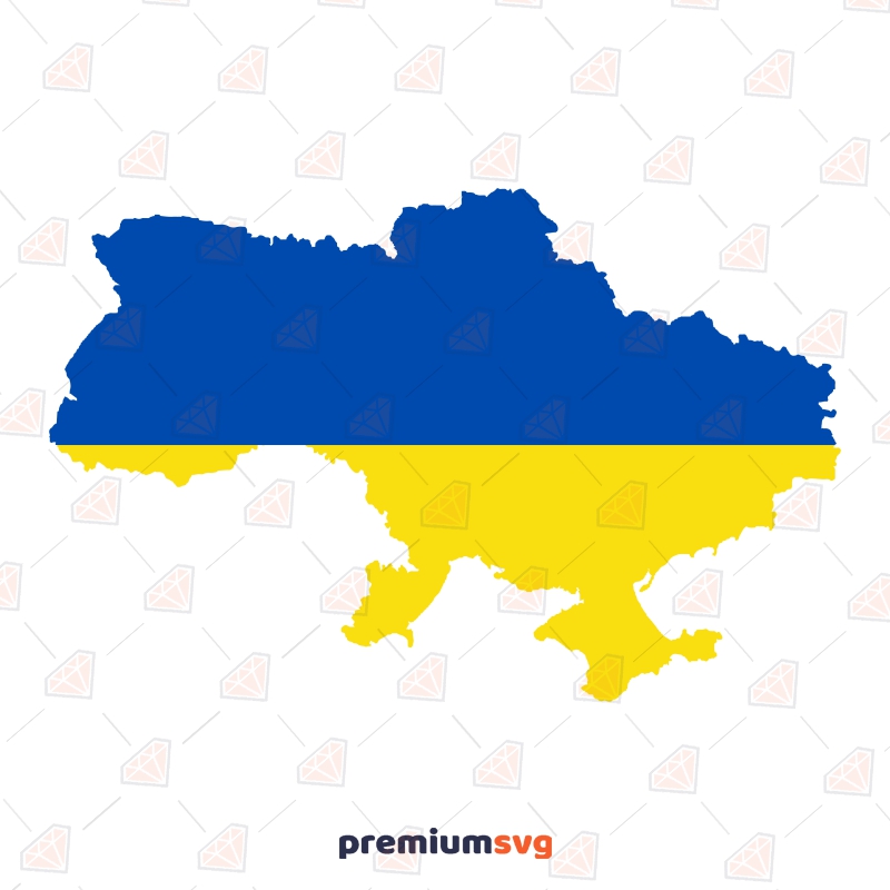 Free Ukraine Map Flag SVG Free SVG Svg