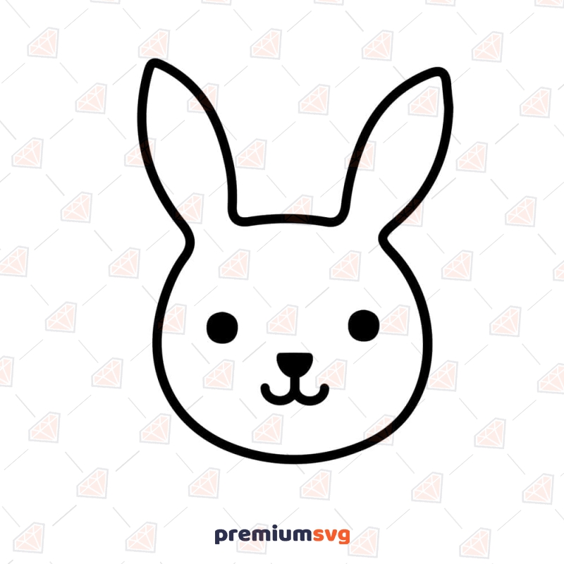Basic Bunny Face SVG Cut File Easter Day SVG Svg