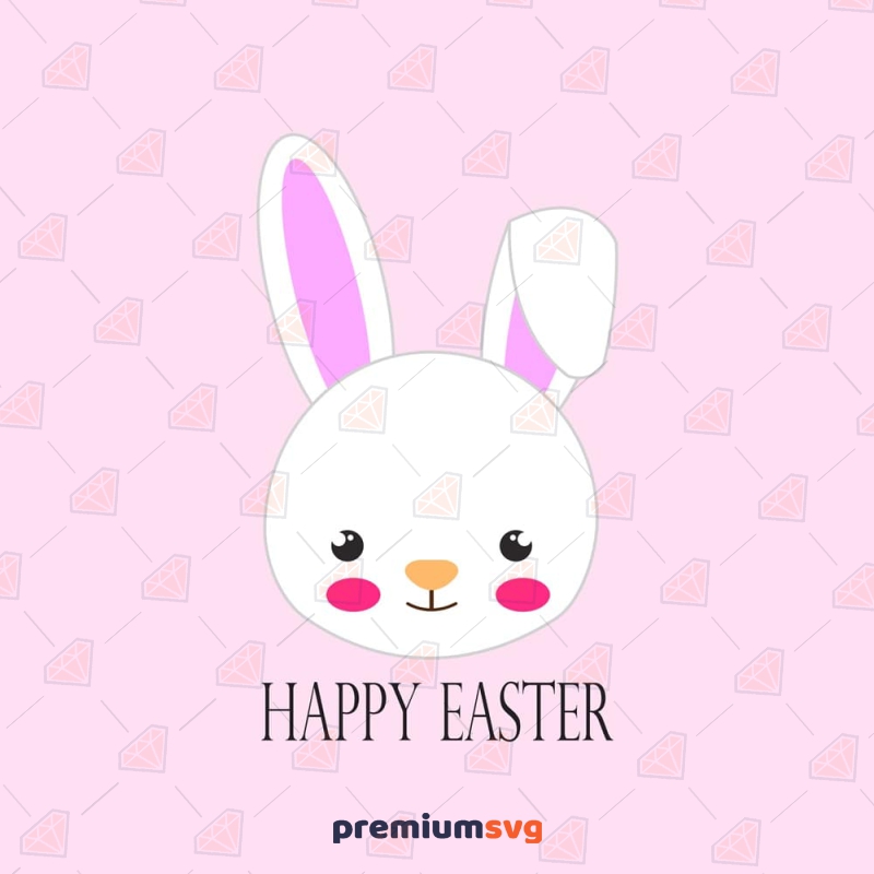 Happy Easter with Bunny SVG Design Easter Day SVG Svg