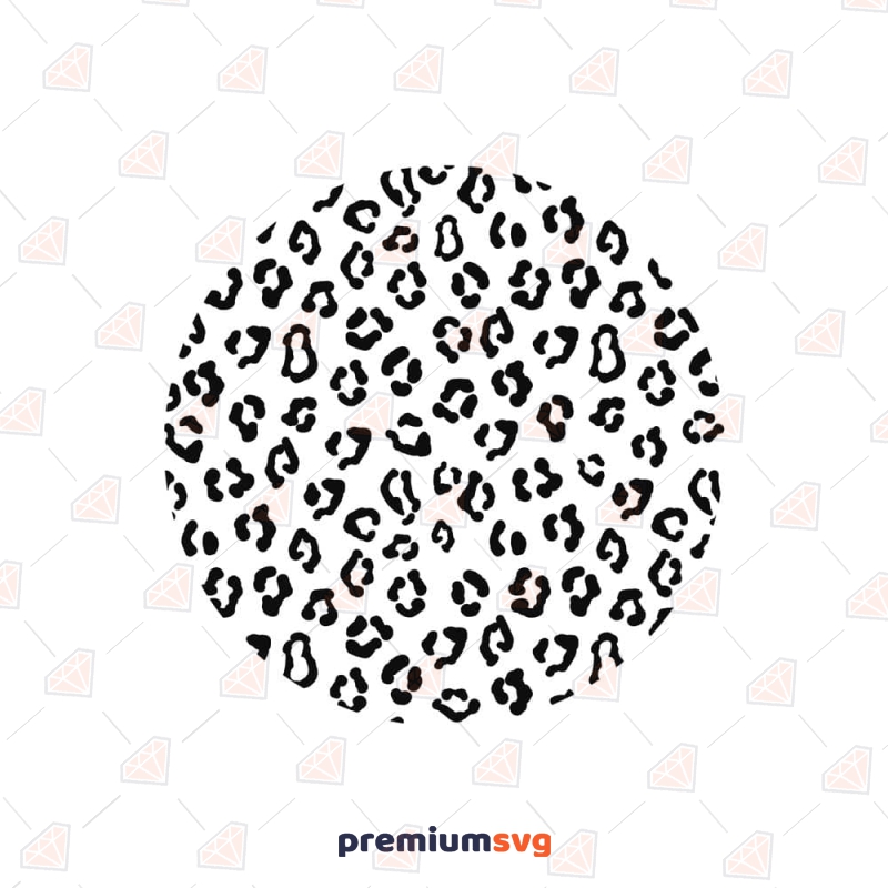 Cheetah Print Circle Svg