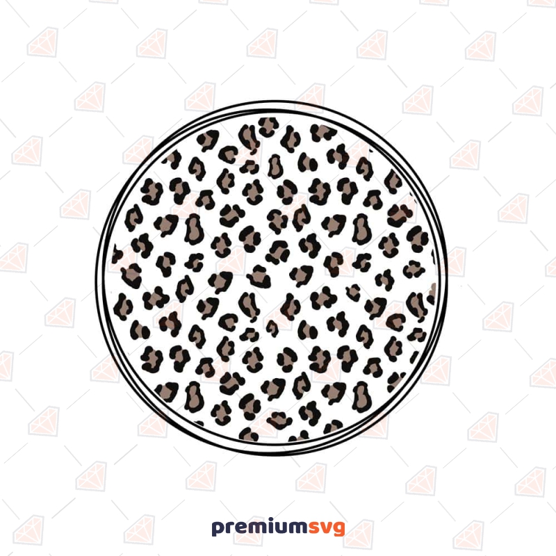 Double Circle Leopard Print SVG and Clipart Files Leopard Print SVG Svg