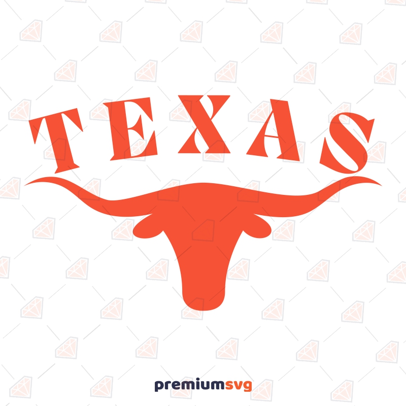 Texas Longhorn Head SVG, Instant Download for Shirt Texas SVG Svg