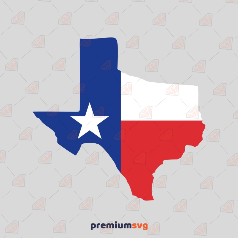 Texas Map Flag SVG Cut File, Instant Download Texas SVG Svg