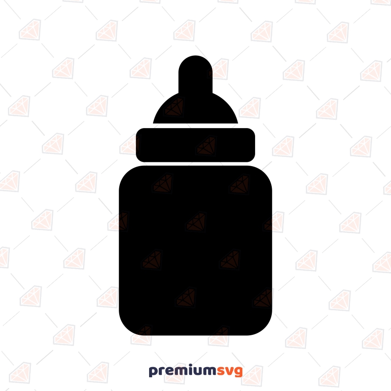 Baby Milk Bottle Silhouette SVG, Baby Bottle Instant Download Baby SVG Svg