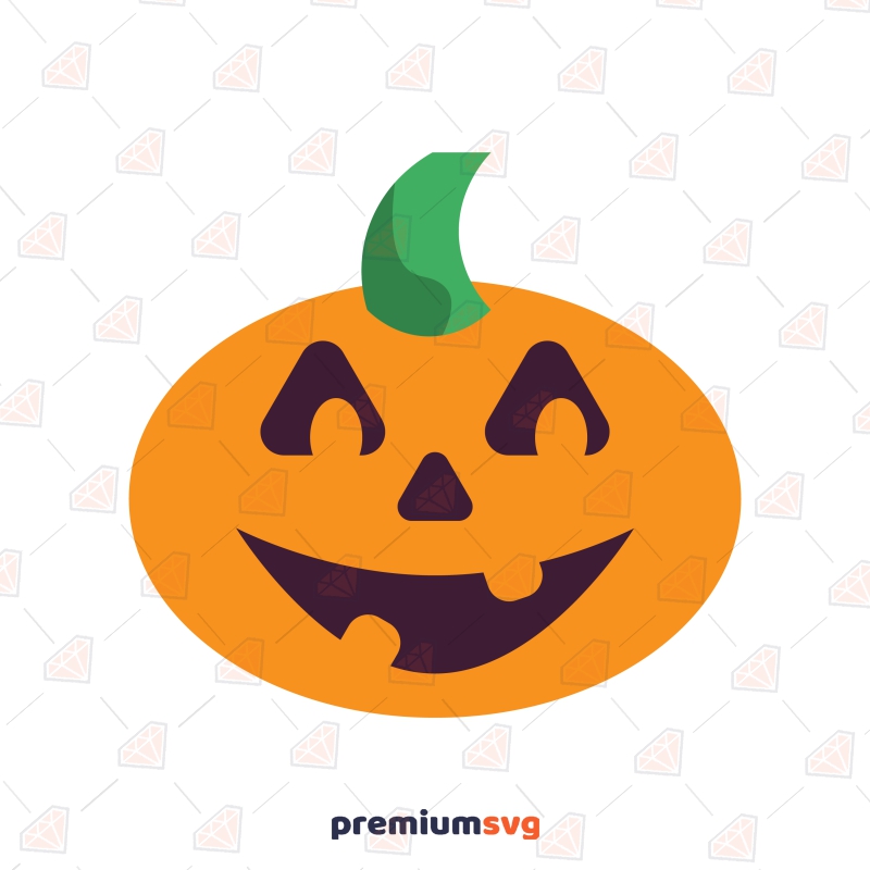 Halloween Smiley Pumpkin SVG, Basic Smiley Pumpkin SVG Vector Files Pumpkin SVG Svg