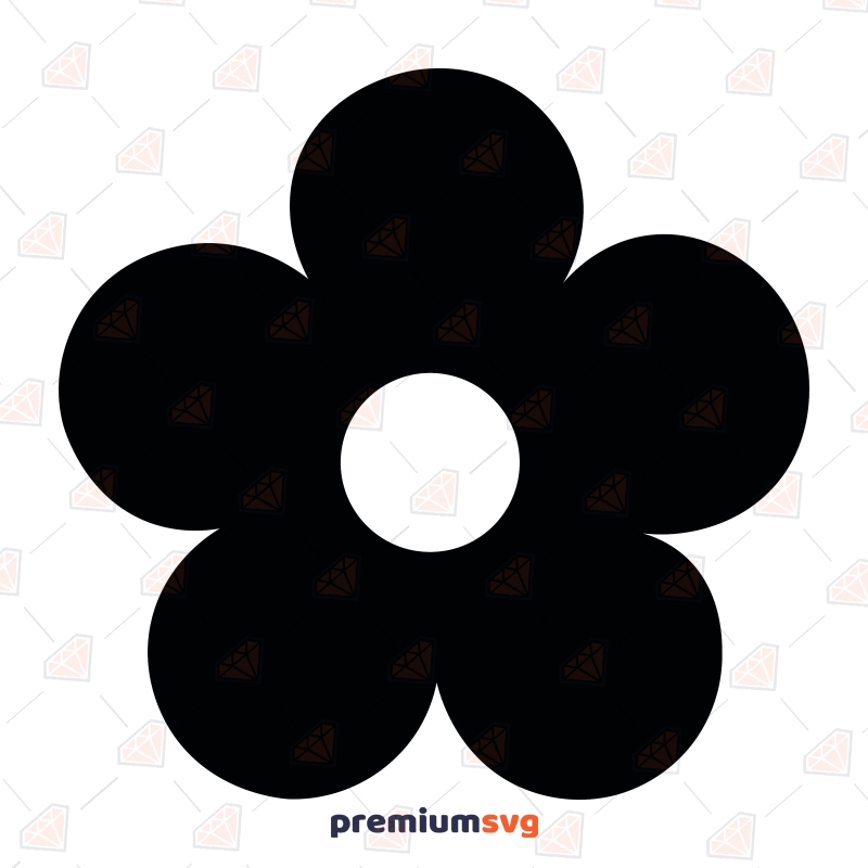 Basic retro flower svg hippie retro flower svg instant download