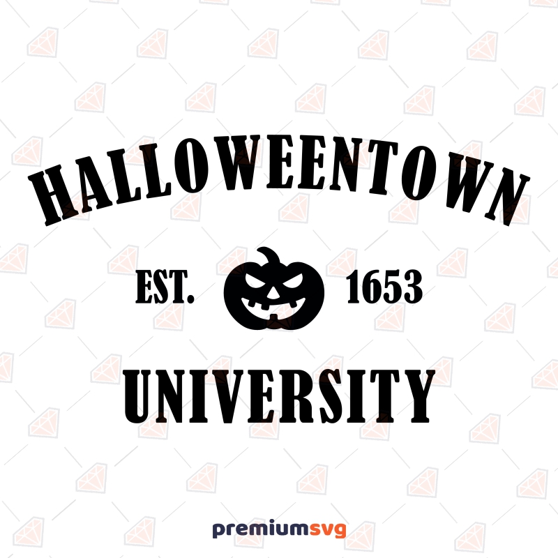 Halloweentown University SVG Cut File, Halloween SVG Design For Shirt Halloween SVG Svg