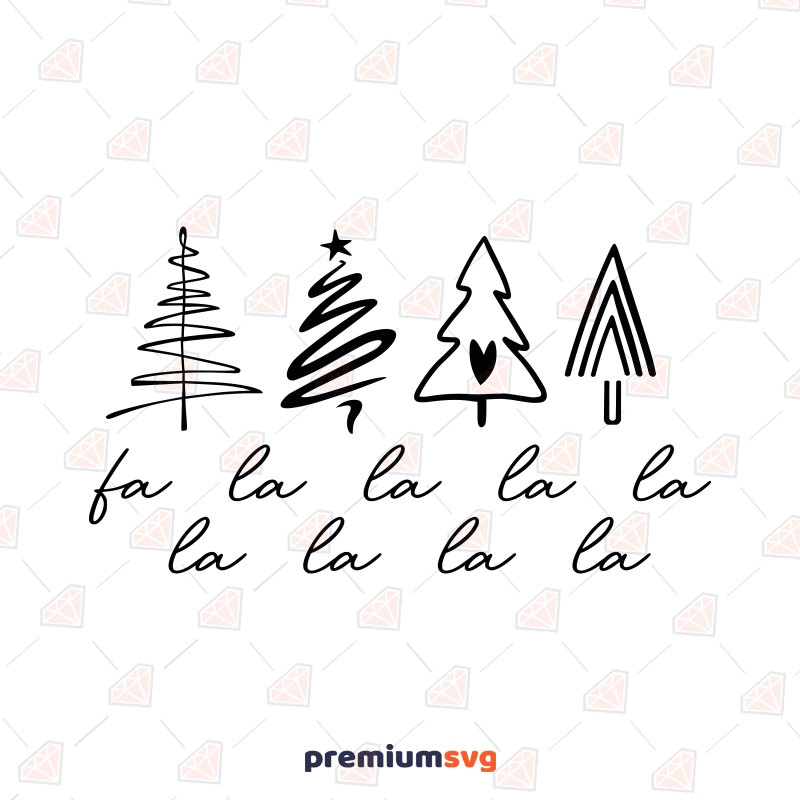 Fa La La La La SVG, Funny Christmas SVG Clipart Vector Files Christmas SVG Svg