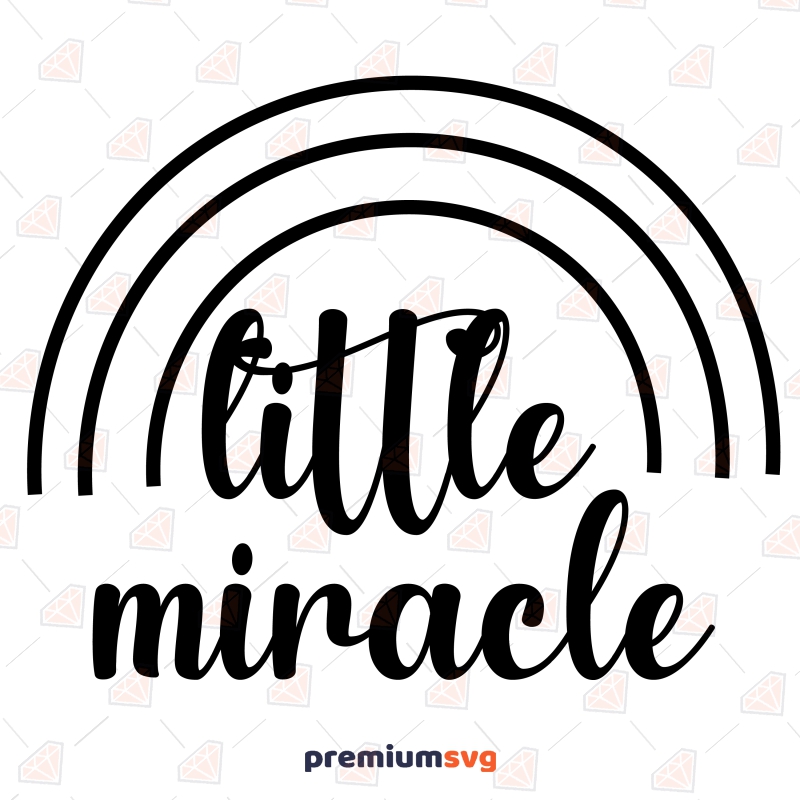 Little Miracle SVG, Cute Baby Onesie SVG Instant Download Baby SVG Svg