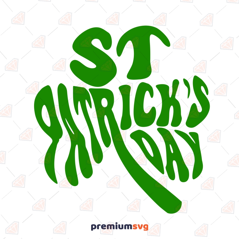 St Patricks Day Shamrock Shape, Clover Leaf SVG Vector St Patrick's Day SVG Svg