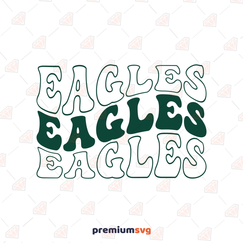 Eagles SVG Design For Shirt, Cricut, Silhouette Football SVG Svg