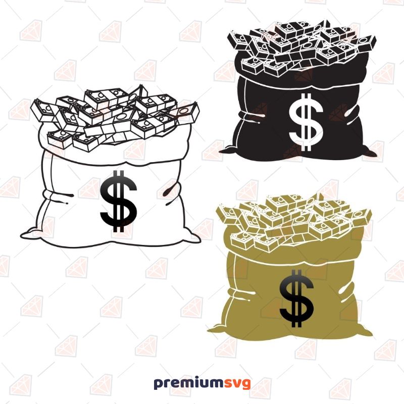 Money Bag SVG Business And Finance Svg