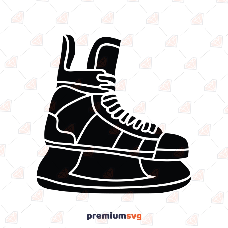 Hockey Shoes Silhouette SVG, Ice Hockey Skates SVG Hockey SVGs Svg