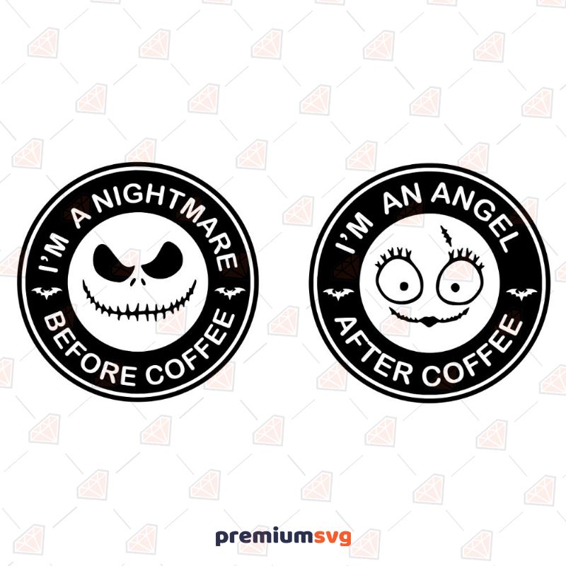 Download I M A Nightmare Before Coffee Svg Premium Svg