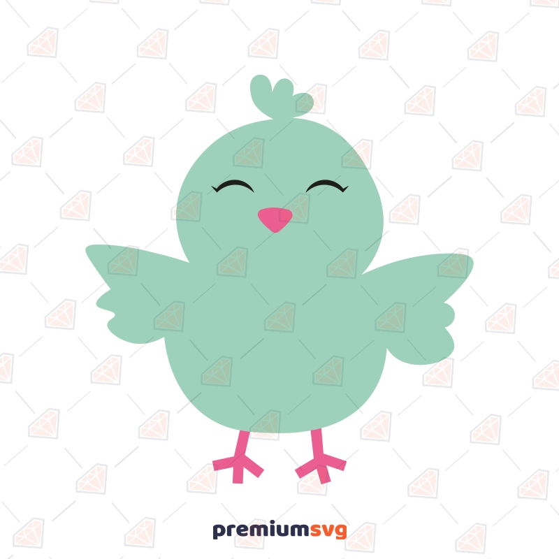 Cute Chick SVG Design, Baby Chick Silhouette Easter Day SVG Svg