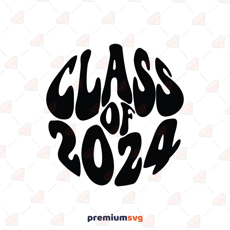 Retro Class of 2024 SVG, PNG, JPEG PremiumSVG