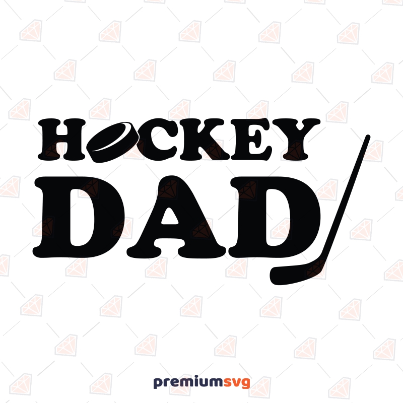Ice Hockey Svg Hockey Player Silhouette Design Hockey Dad