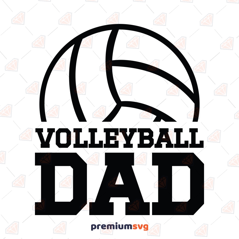 Volleyball Dad SVG, Sport SVG Instant Download Father's Day SVG Svg