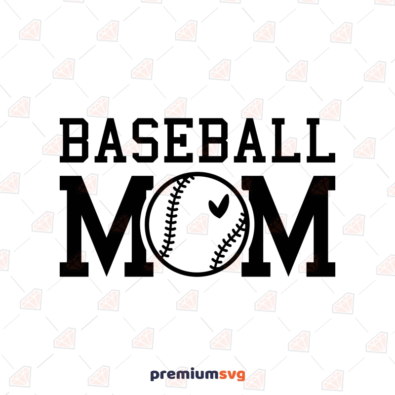 Baseball Mom with Collage Font SVG Baseball SVG Svg