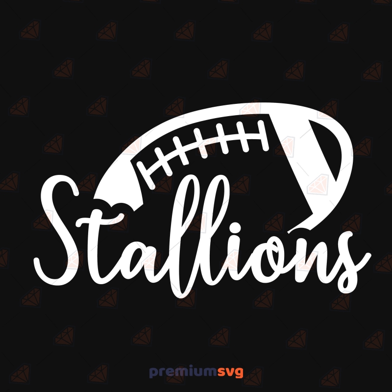Stallions SVG, Football Sports SVG Svg