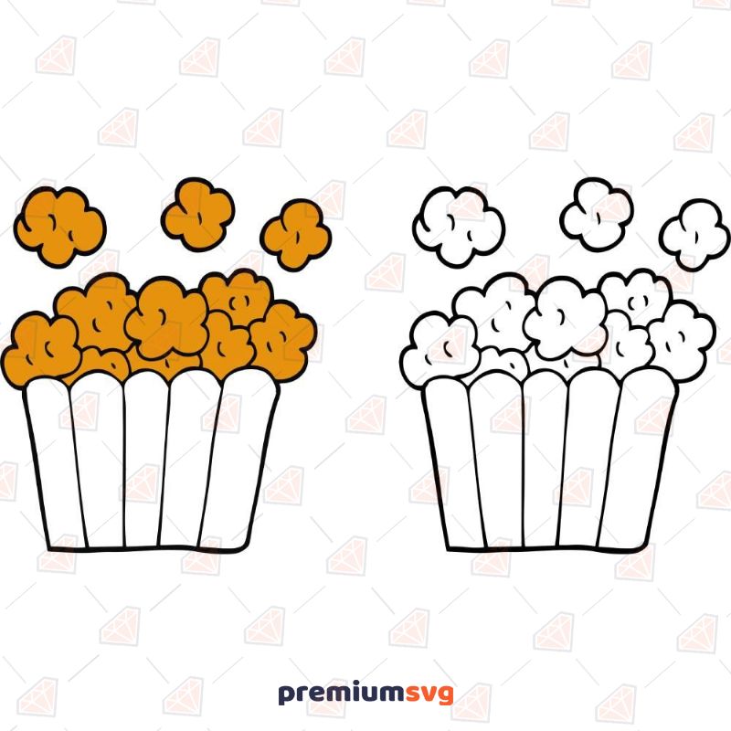 Popcorn SVG Bundle, Popcorn Bundle Vector Files Snack Svg