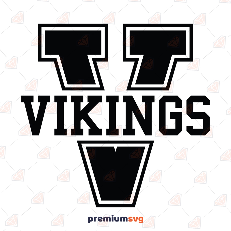 Minnesota Vikings Logo Black And White 