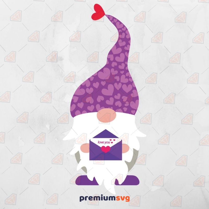 Love You To The Gnome SVG Valentine's Day SVG Svg