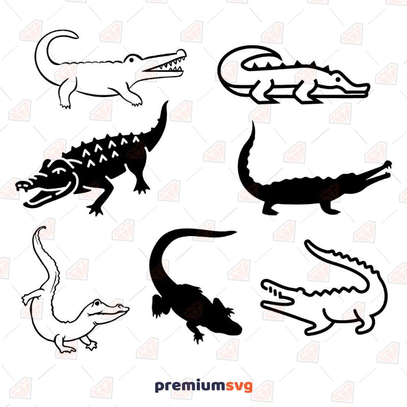Alligator Bundle Insects/Reptiles Svg