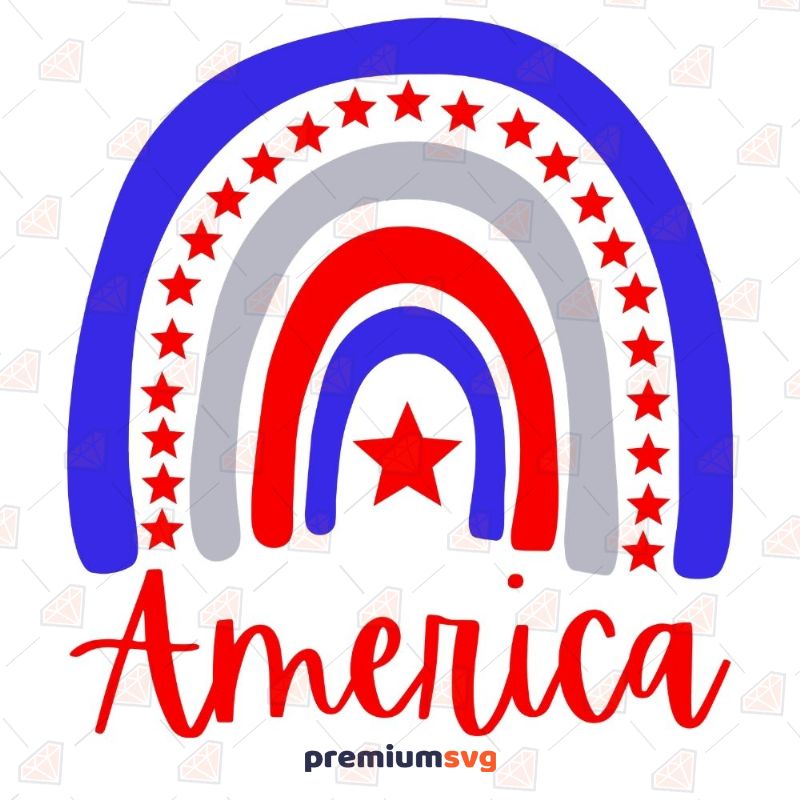American Rainbow Svg Independence Day Svg